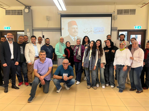 Dr. Moustafa Awad with a separate Banque Misr AI in Banking cohort.
